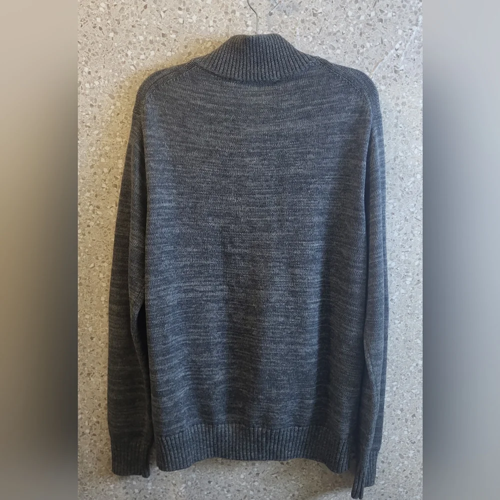 MERINO BAY, Men's Cardigan, 3 Pockets, Office, Cocktails, Business, Gray ,Size L